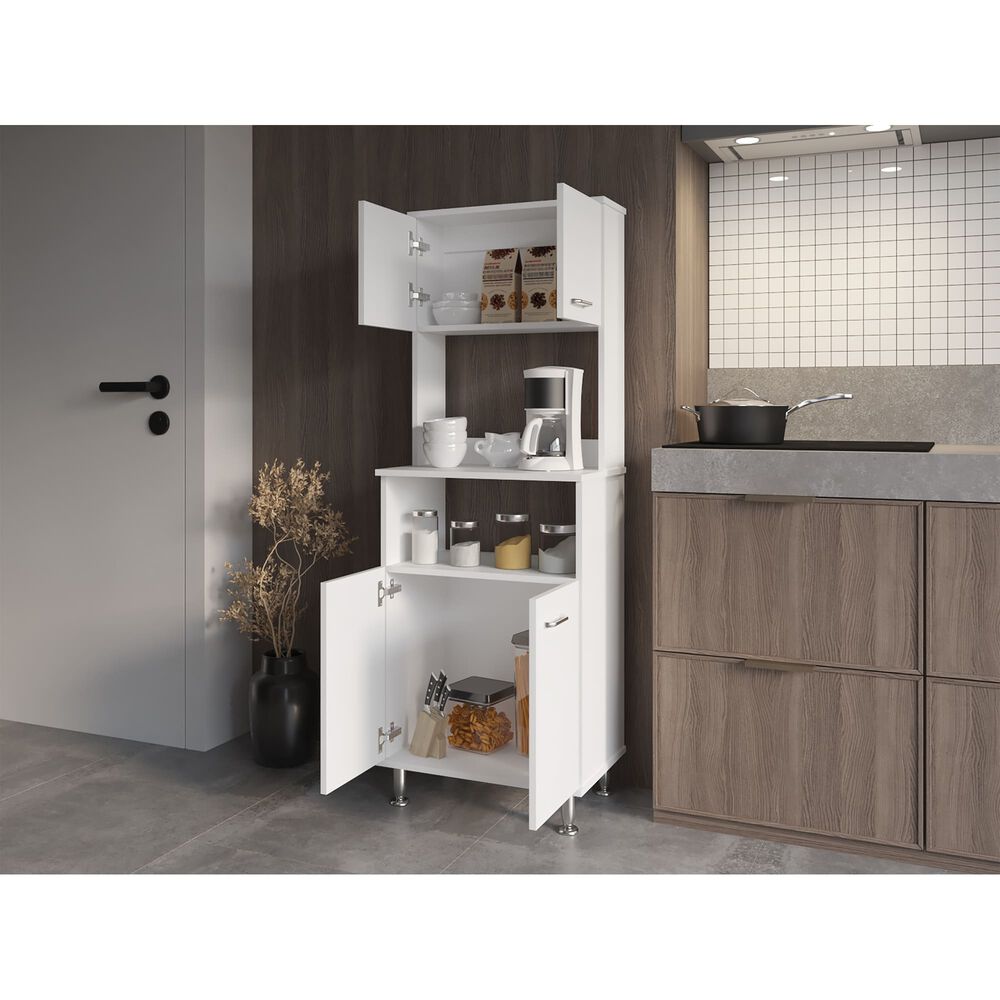 Mueble Microondas 4 Puertas Fm-011b Blanco image number 7.0