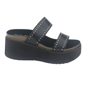 Sandalia Chalada Mujer Viru-30 Negro Plataforma