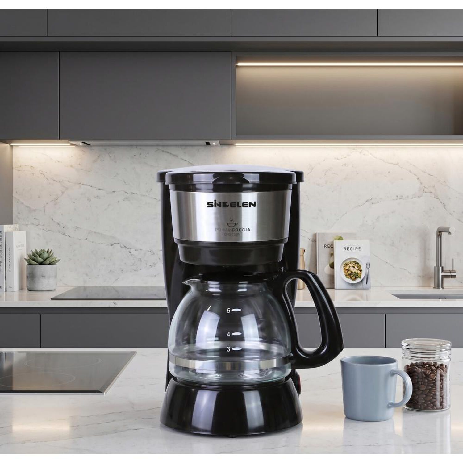 Cafetera Sindelen Cfg-750in / 750 Ml / 600w image number 2.0
