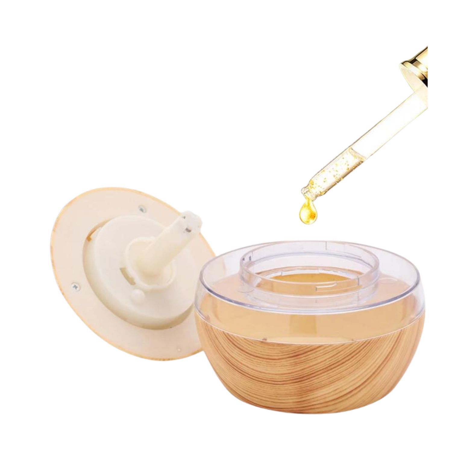 Humidificador Difusor Luz Led Color Marron Claro image number 2.0
