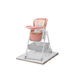 Silla De Comer Multiposiciones Con Ruedas Rosada