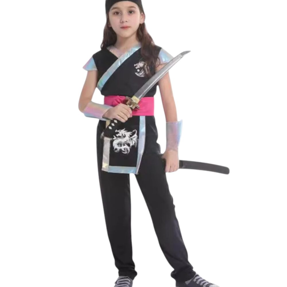 Disfraz Traje Infantil Ninja Dragon Ni&ntilde;a image number 2.0