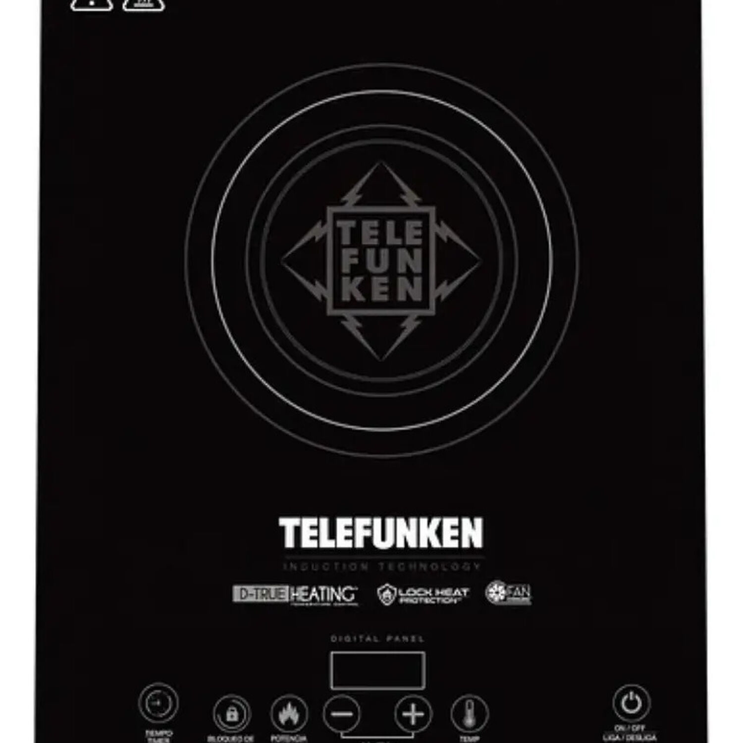 Cocinilla Encimera De Induccion Digital Marca Telefunken 1 Quemador Color Negro 2100w image number 1.0