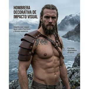 Armadura Hombro Vikingo Accesorio Cosplay Medieval