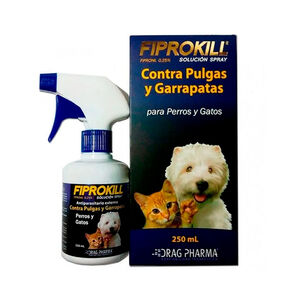 Fiprokill Spray Anti Pulgas/garrapatas 250 Ml Gatos Y Perro