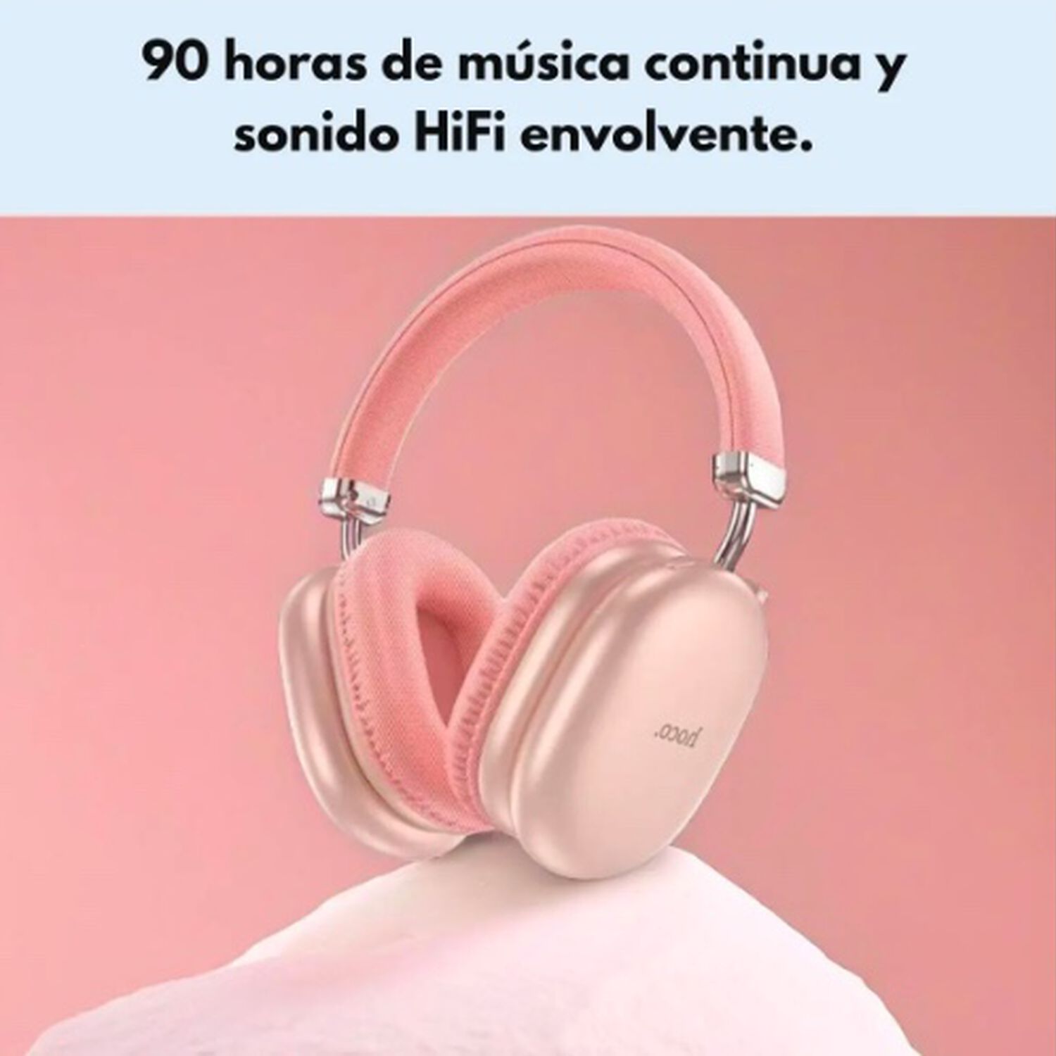 Aud&iacute;fonos Bluetooth Rosa image number 1.0