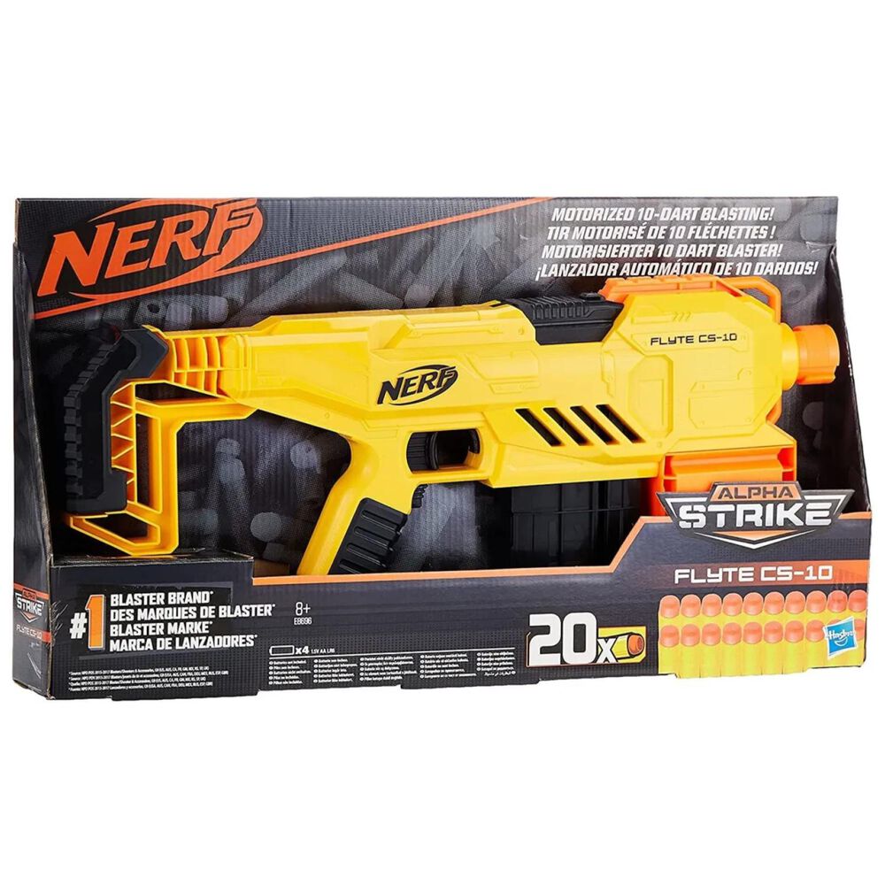 Juguete Nerf Alpha Strike Flyte Cs-10 Motorizada 20 Dardos Hasbro image number 3.0