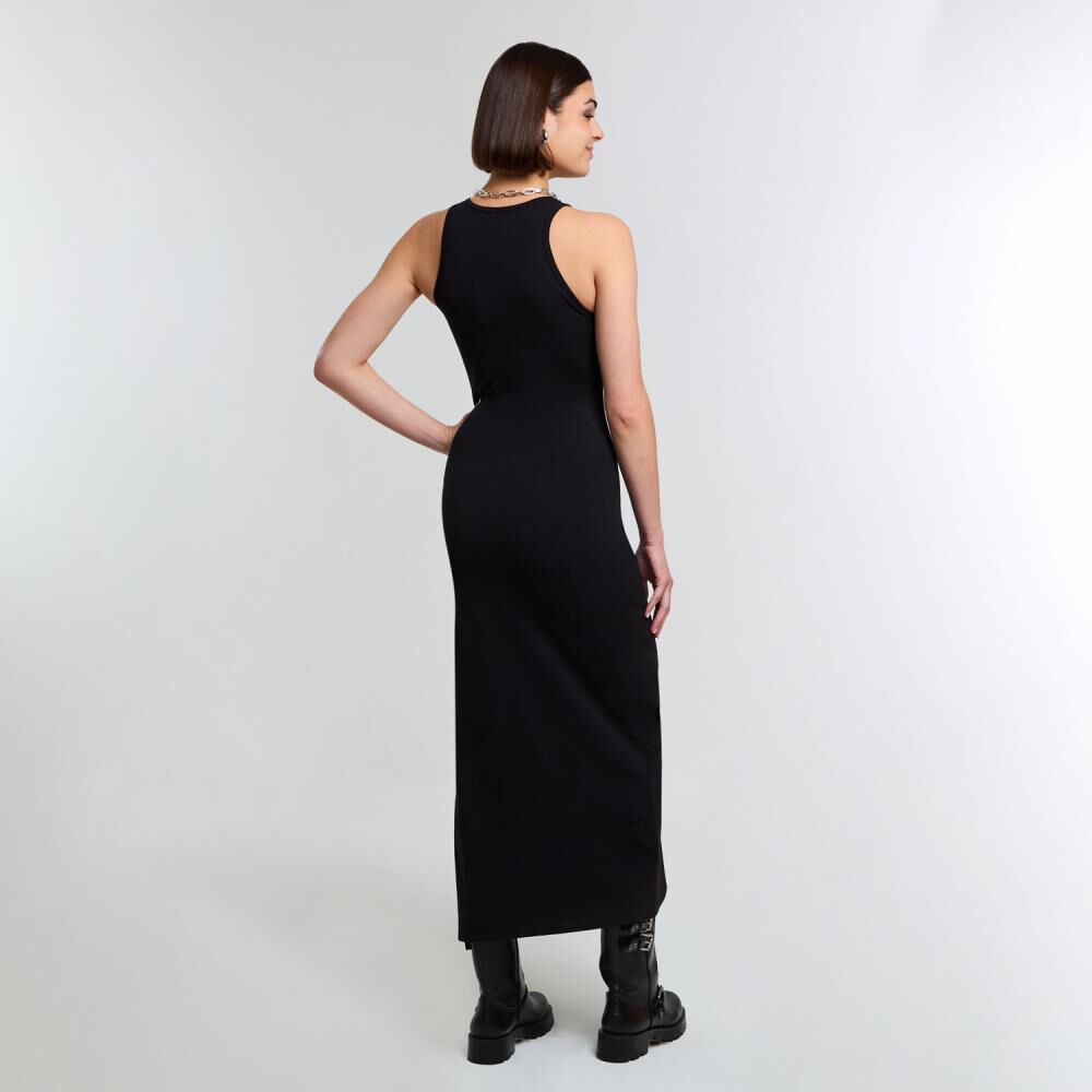 Vestido Jersey Largo Sin Mangas Cuello Redondo Mujer Rolly Go image number 3.0