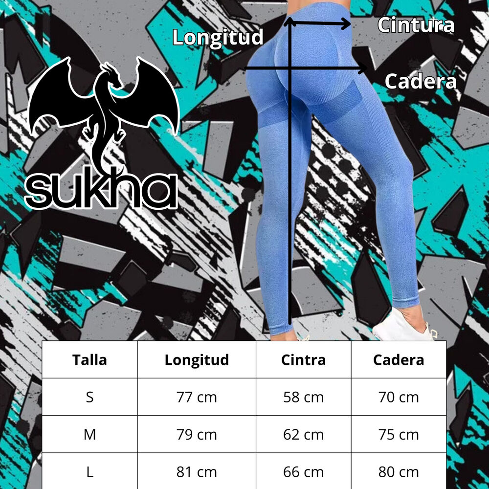Calzas Leggings Push Up Soporte Tiro Alto image number 1.0