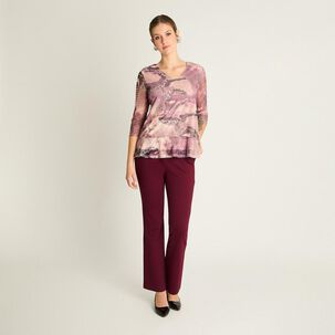 Polera Manga 3/4 Cuello V Mujer Lorenzo Di Pontti