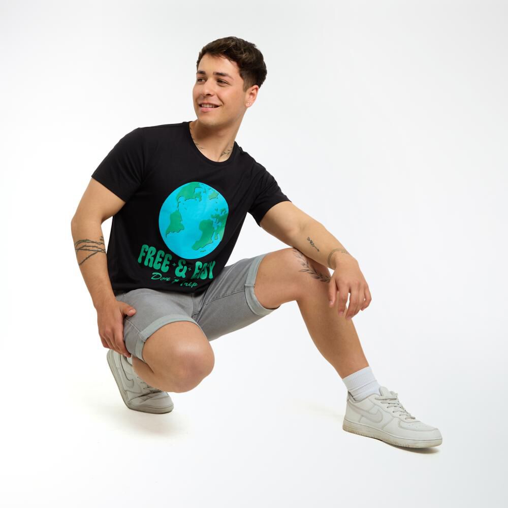 Polera Estampada Manga Corta Cuello Redondo Hombre Skuad image number 1.0