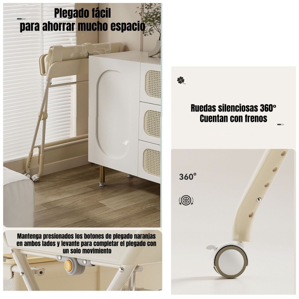 Mudador De Pa&ntilde;ales Plegable Regulable Canasto Line Lubabycas image number 3.0