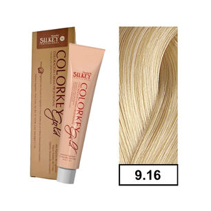 Colorkey Gold - Tintura Permanente Efecto 3d Pigment 60gr + Oxidante - 9.16 Rubio Extra Claro Ceniza Rojizo