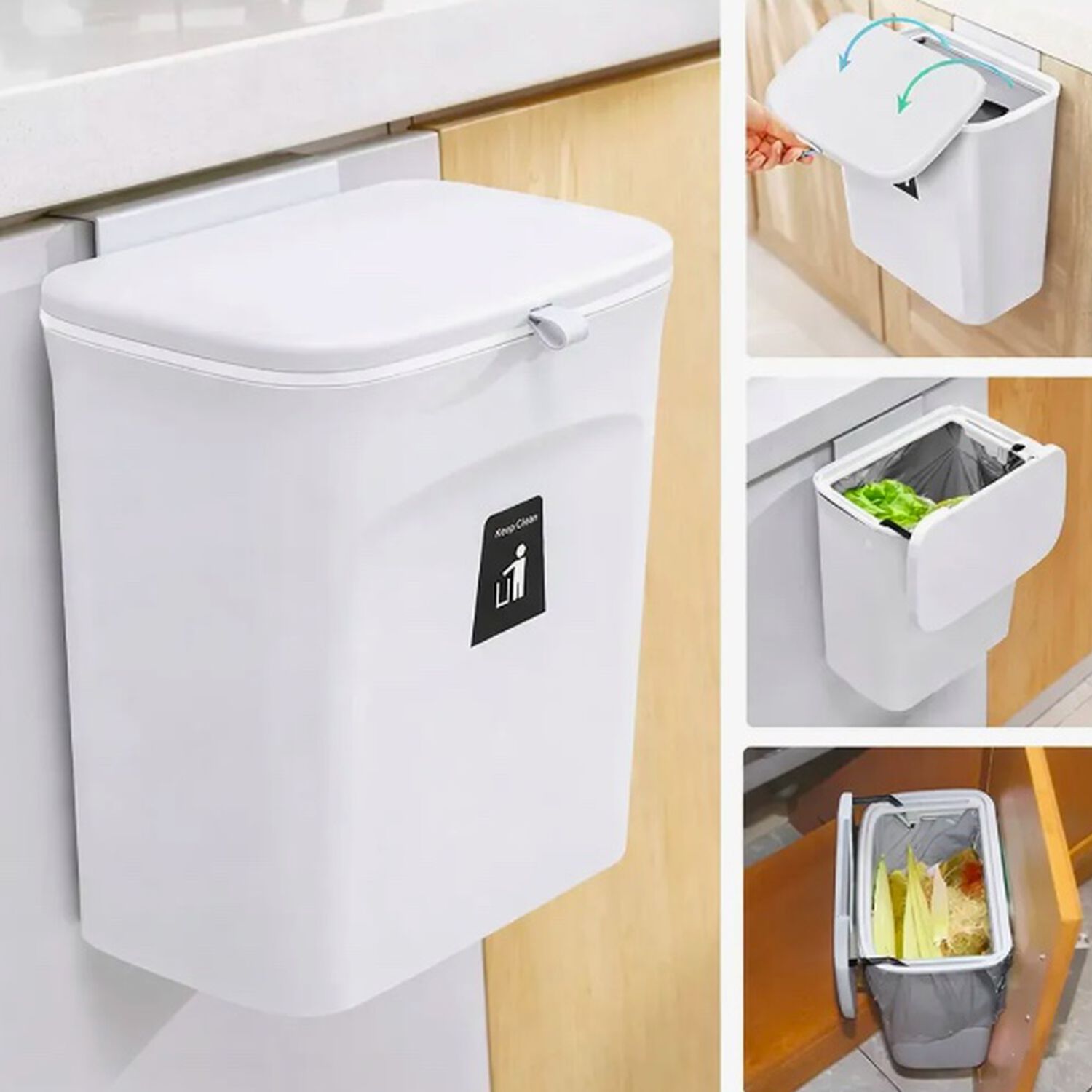 Basurero Blanco 10l image number 2.0