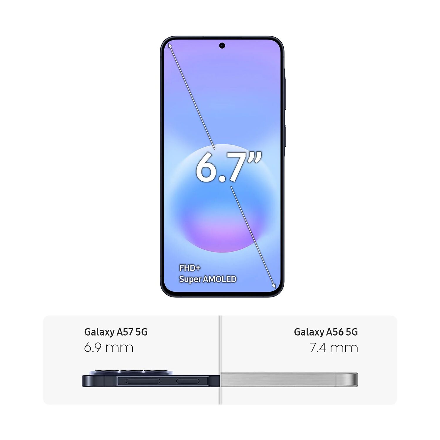 Samsung Galaxy A57 5g 256gb 12gb 6.7 120 Hz 50 Mp - Azul Marino image number 1.0