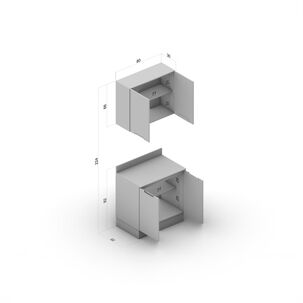 Combo Mueble De Cocina Vekkahome Kit Mena / 4 Puertas