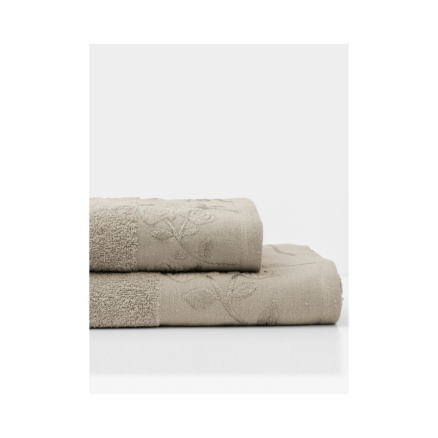Juego Toalla Andes 2 Piezas Rosas Taupe image number 1.0