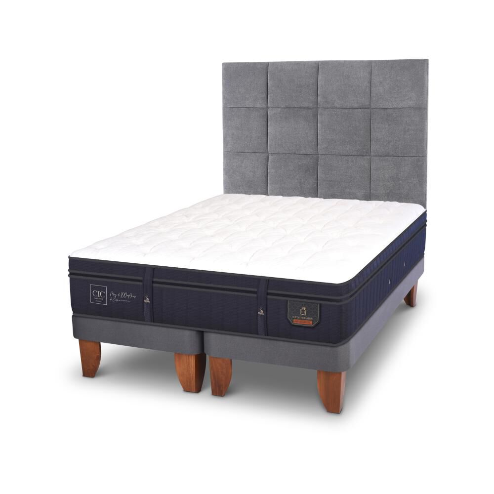 Cama Europea Cic Super Premium / King / Base Dividida + Respaldo image number 3.0