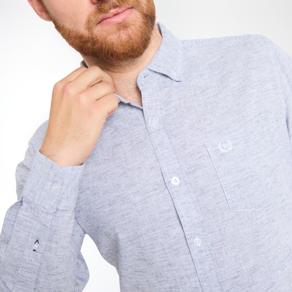 Camisa Lino Manga Larga Hombre Peroe image number 4.0