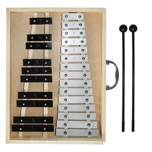 Metalófono Cromático De 25 Aluminio All25ag