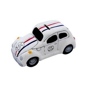 Alcancia Decorativa De Cer&aacute;mica Dise&ntilde;o Auto Escarabajo