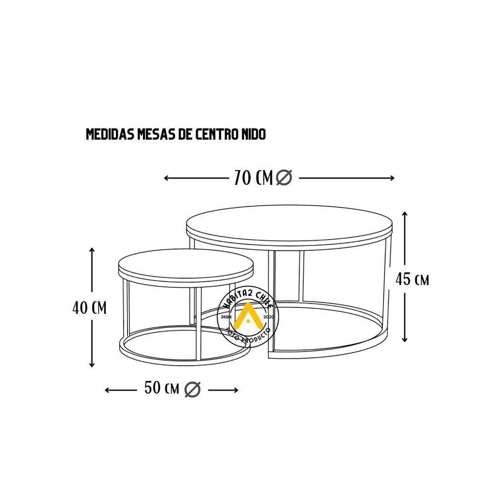 Mesa De Centro Tipo Nido image number 2.0