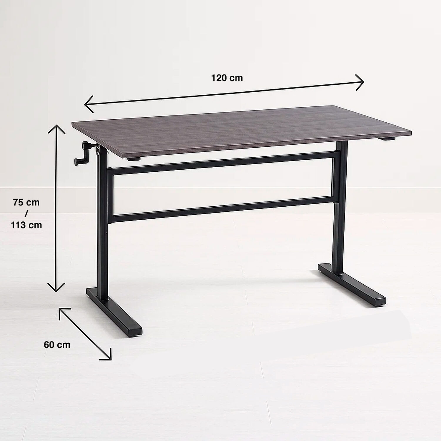 Escritorio De Trabajo Con Altura Regulable Standing Desk - Gris image number 3.0
