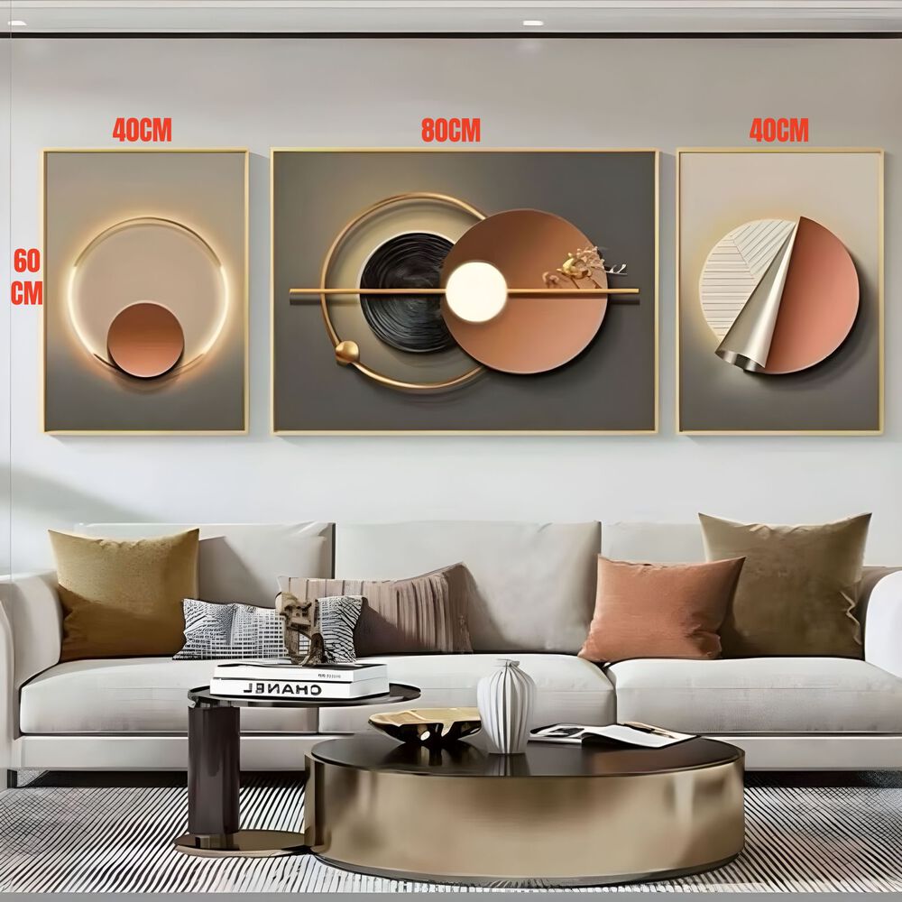 Set 3 Cuadros Decorativos Marcos De Aluminio By Lubabycas image number 1.0