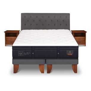 Cama Europea Cic Super Premium / King / Base Dividida + Set De Maderas