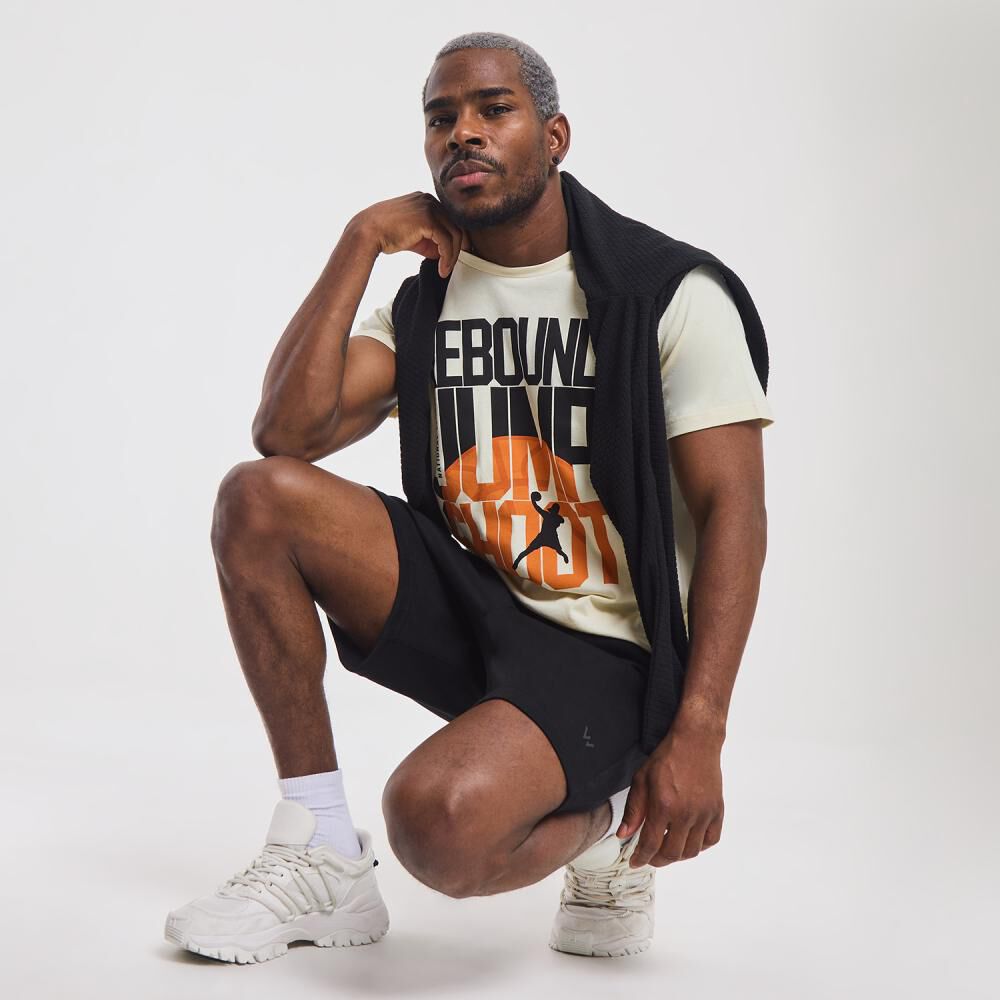 Polera Deportiva Estampada Slim Manga Corta Cuello Redondo Hombre Wetland image number 1.0