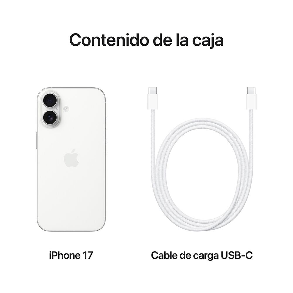 Apple Iphone 17 5g 256 Gb - Blanco Estelar Esim image number 2.0