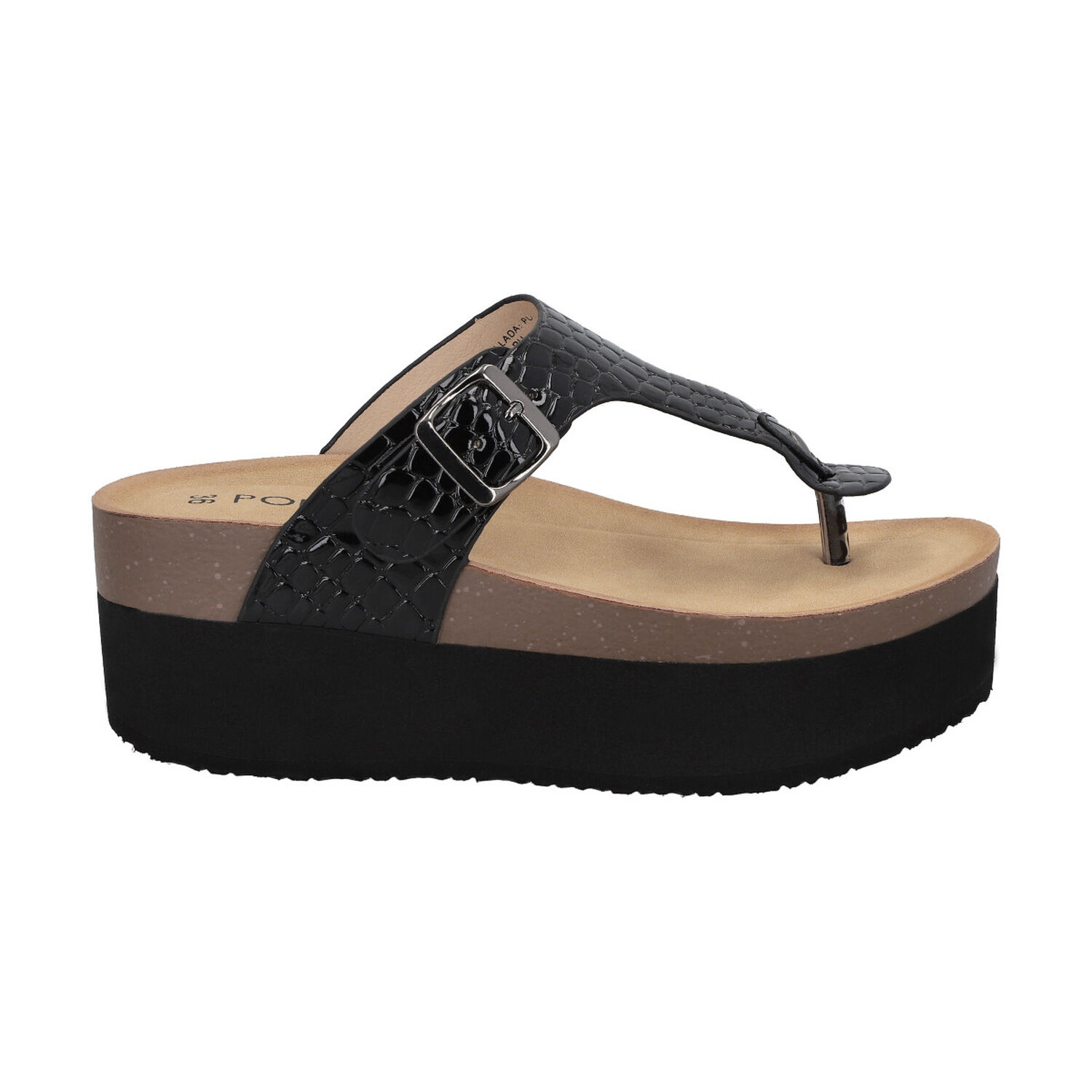 Sandalia Mujer Negro Plataforma Blake Police image number 0.0