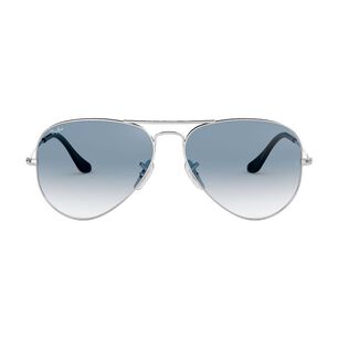 Lentes De Sol Aviator Silver Blue Ray-ban