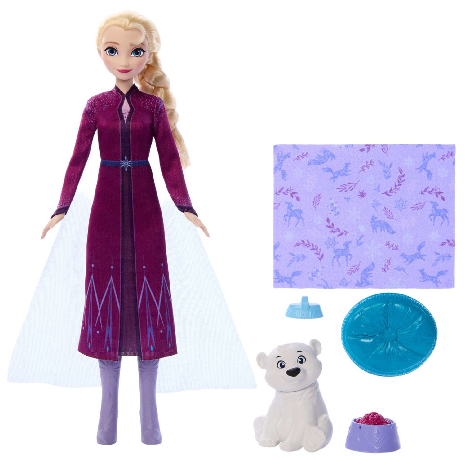 Set Mu&ntilde;eca Elsa Disney Frozen image number 4.0