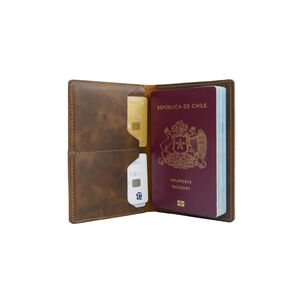 Porta Pasaporte De Cuero