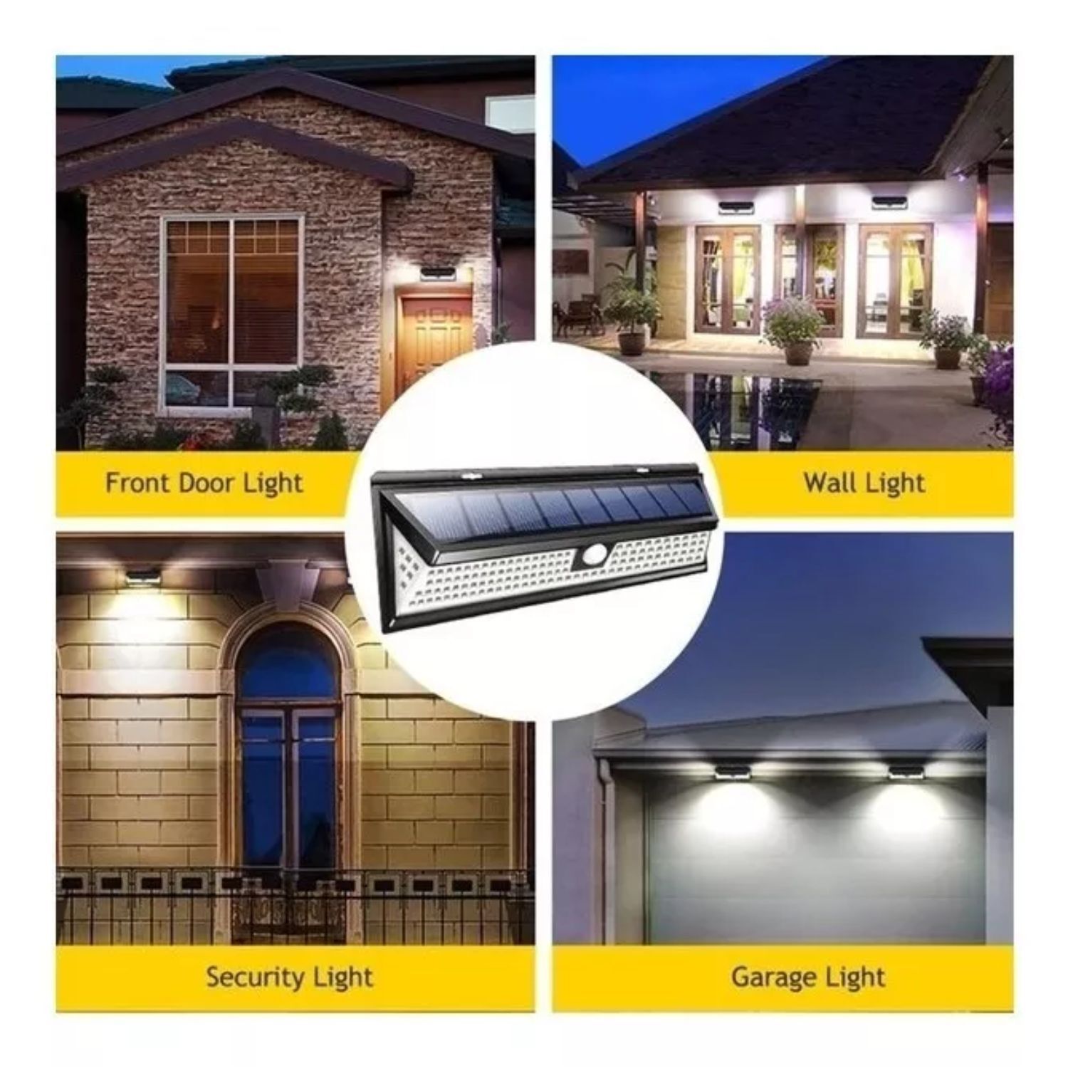 Foco Reflector Exterior Solar 118 Led Sensor Movimiento image number 1.0