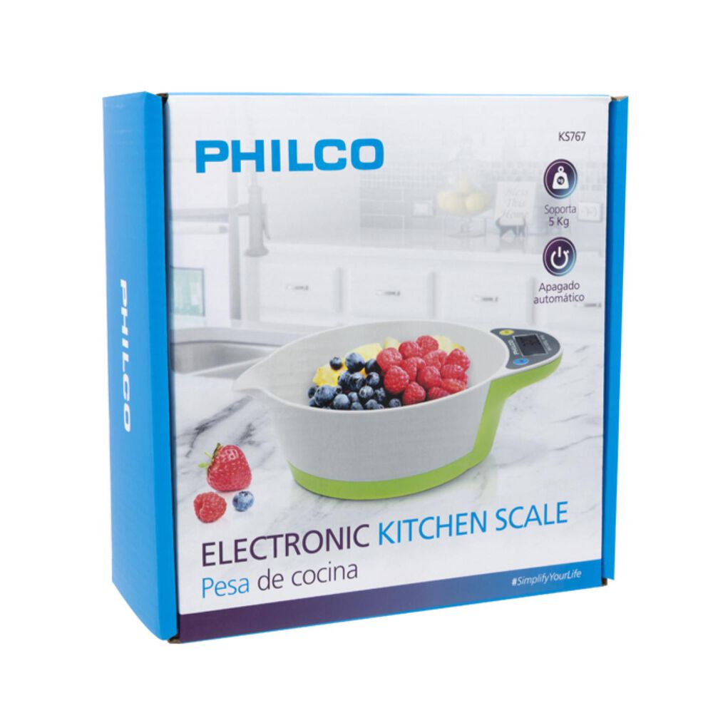 Balanza Pesa Electronica De Cocina 5 Kg Philco image number 4.0