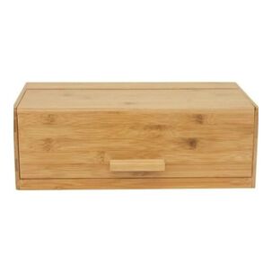Panera De Bamb&uacute; Con Tapa Caja Organizadora De Pan 40x23cm