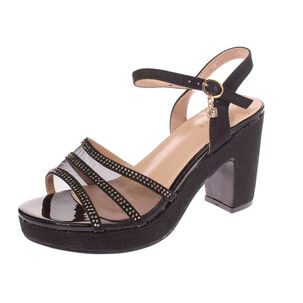 Zapato Tacón Negro Vía Franca Art. 52212black