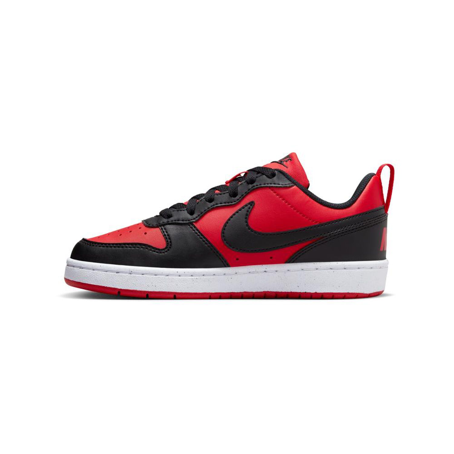 Zapatilla Urbana Ni&ntilde;o Nike Court Borough Low Recraft Negro/rojo image number 2.0
