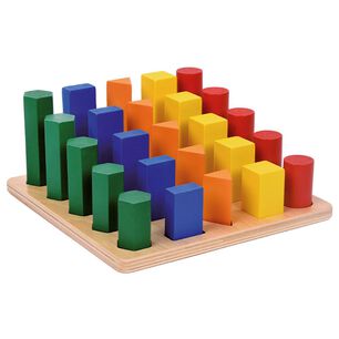 Escala Cuerpos Geom&eacute;tricos Madera