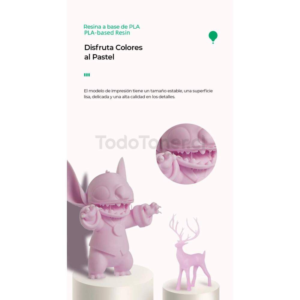 Resina A Base De Plantas Naturales Azul Cielo 500g Creality image number 4.0