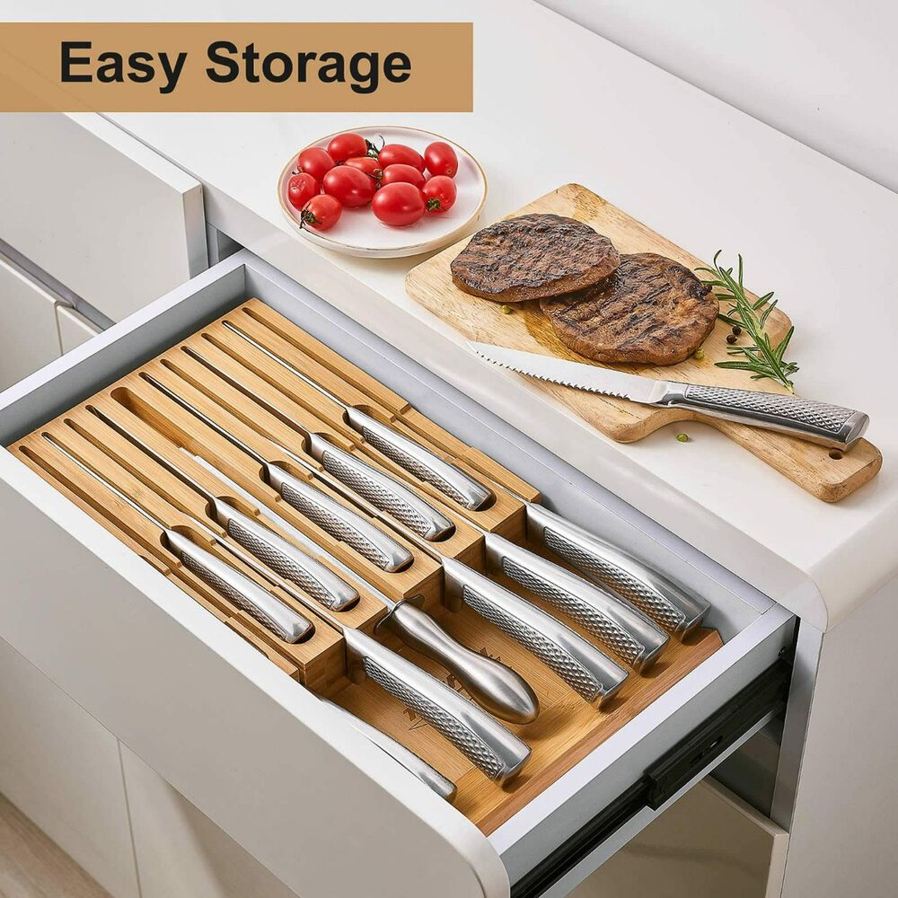 Cuchillos Cocina Acero Inoxidable 14 Piezas Profesional Plateado image number 4.0