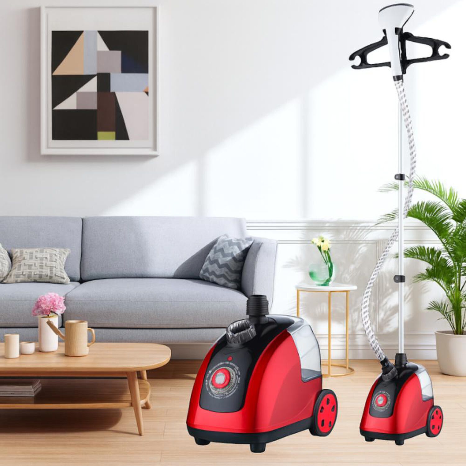 Plancha De Ropa A Vapor Vertical Con Ruedas 1800w Ajustable image number 3.0