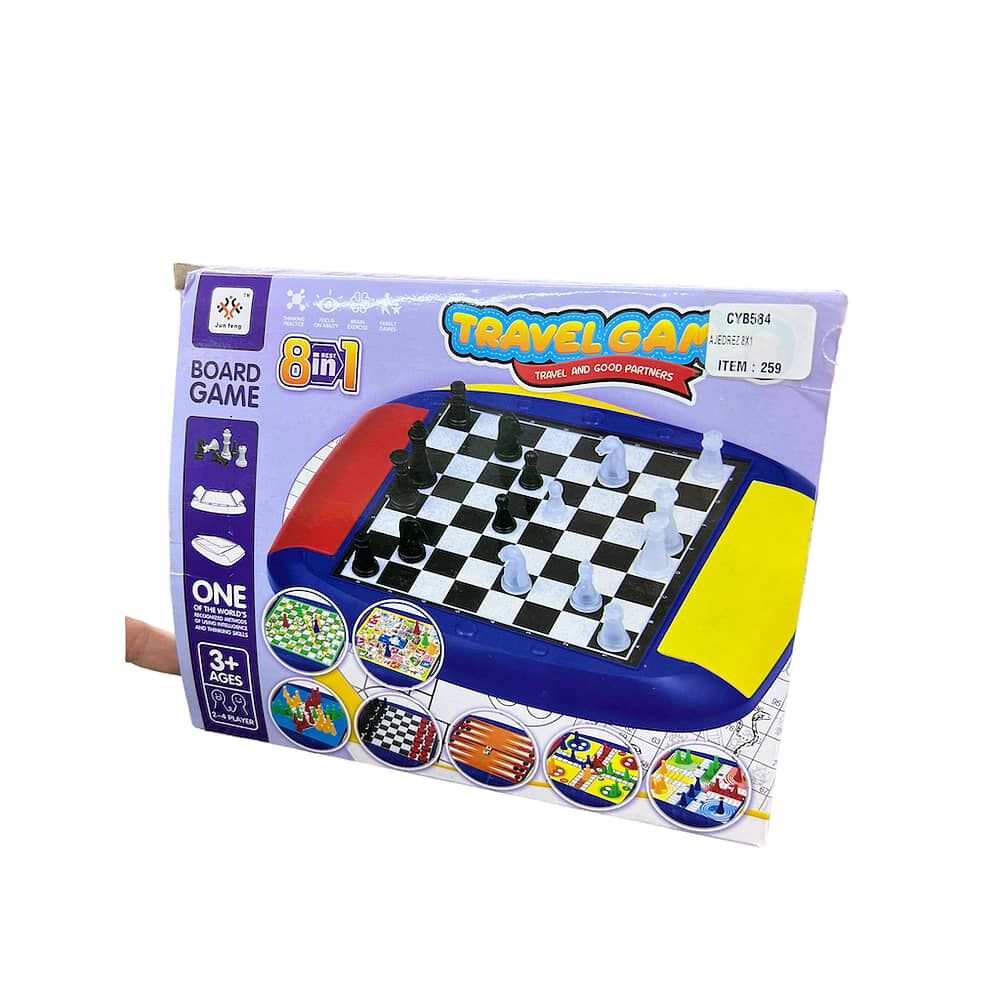 Juego De Mesa 3 En 1 Damas | Ajedrez | Backgammon image number 7.0