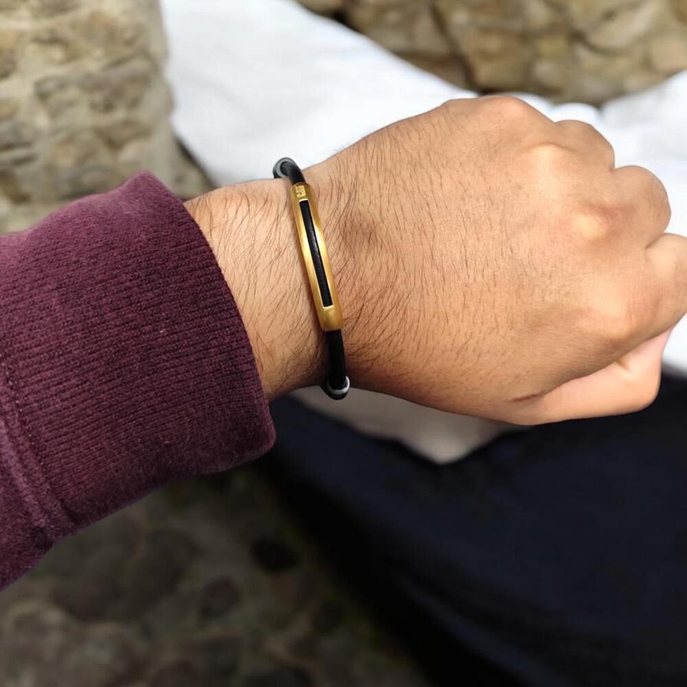 Pulsera De Hombre Cat J007b70118 Dorado-negro image number 3.0