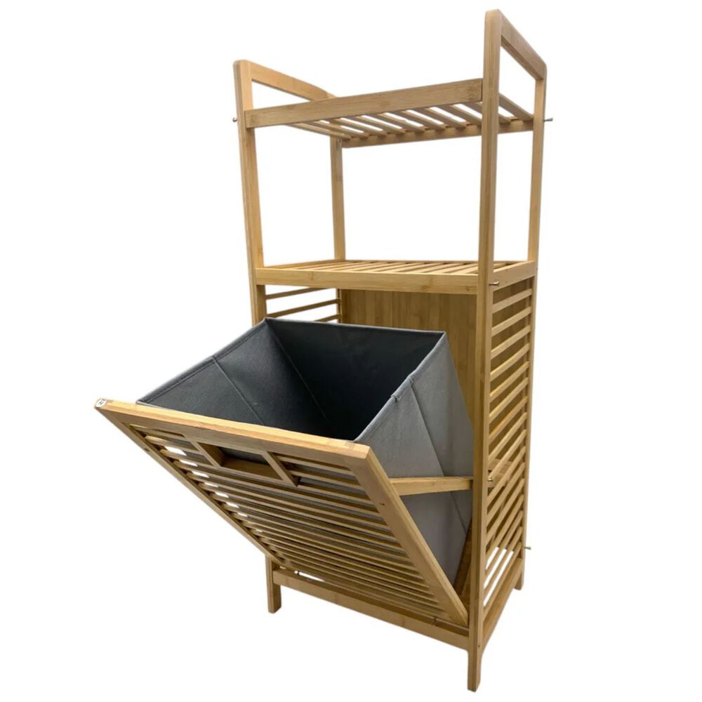 Cesta Estante De Ropa Lavanderia Con Cajon Abatible Hogar image number 2.0