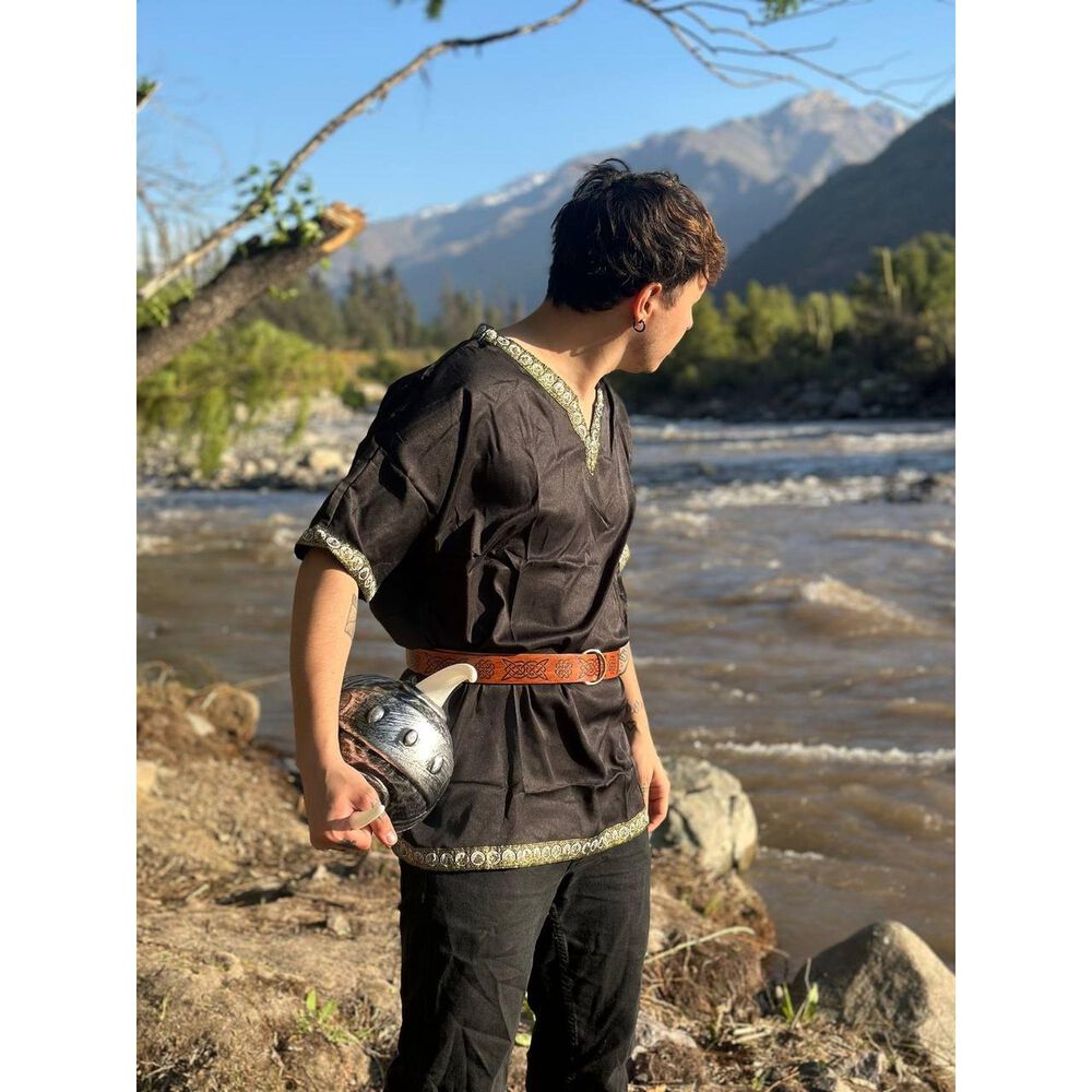 Traje T&uacute;nica Disfraz Medieval Vikingo image number 4.0