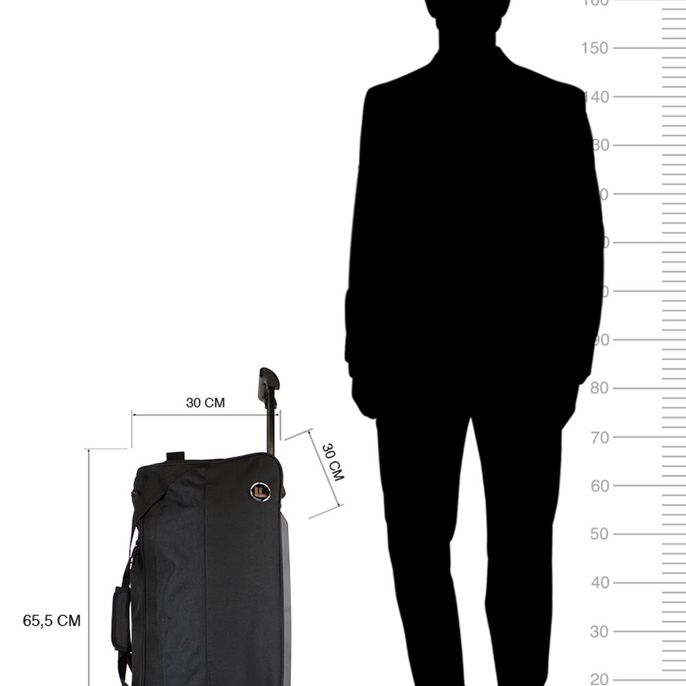 2 Bolsos De Viaje Kross M+l Negro F La Maleta De Chile image number 8.0