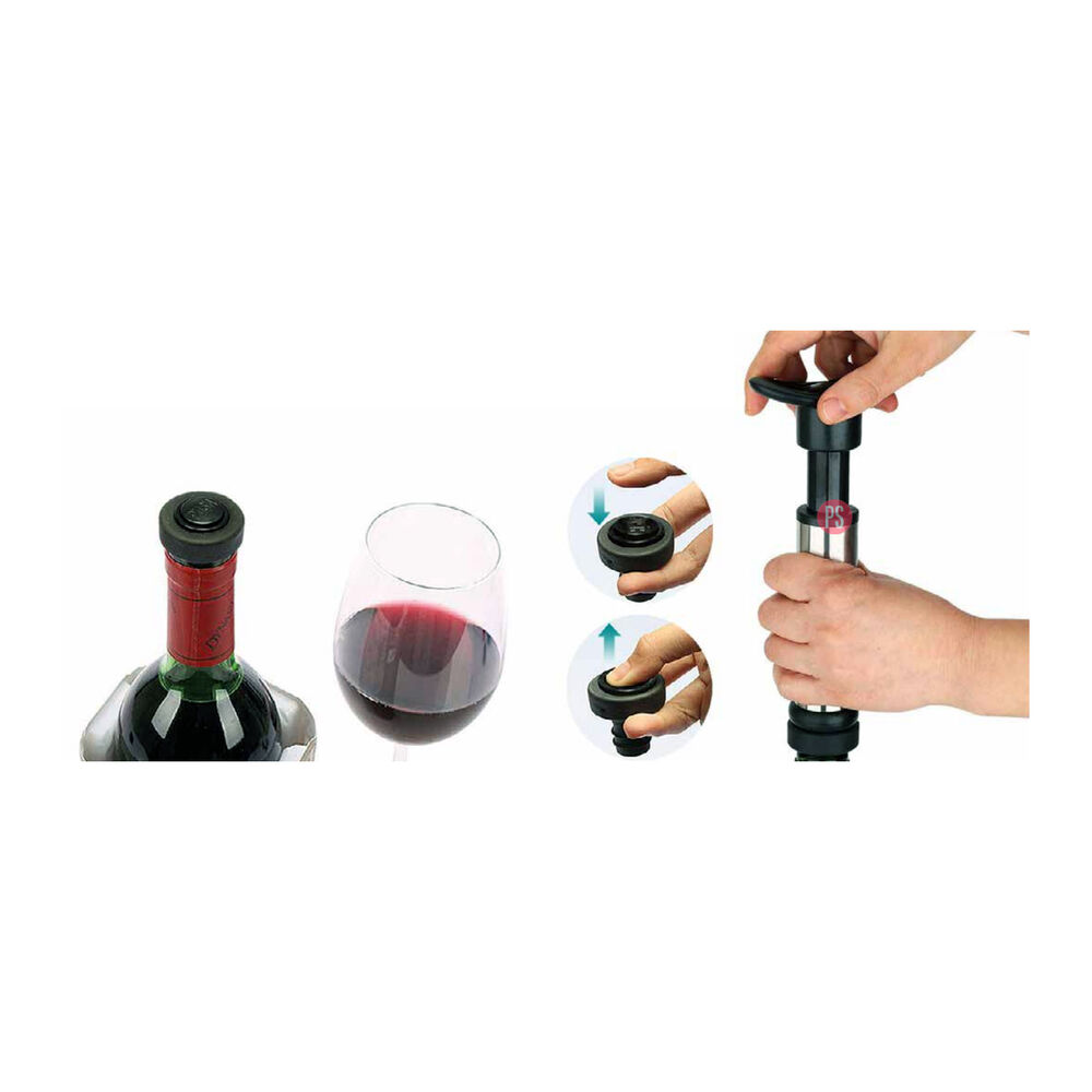 Bomba Selladora De Vino Y Botellas Al Vacío - Ps image number 1.0